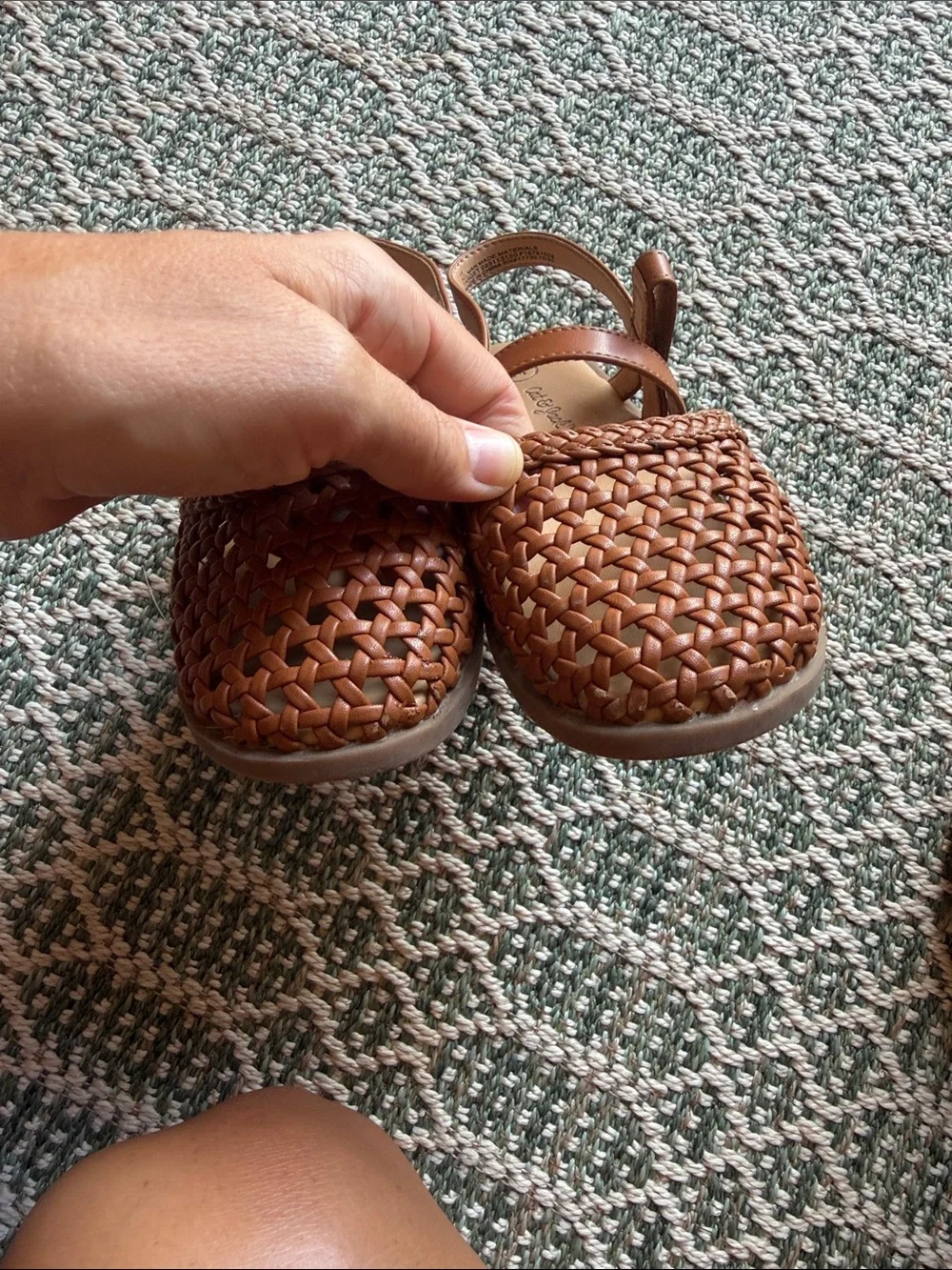 Cat & Jack Woven Slingback Sandals - Brown